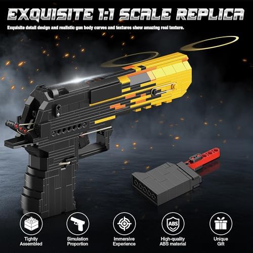 Fluorspar Blaster Building Block Gun for Adults 11 Scale