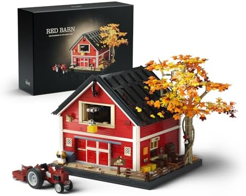 Nifeliz Red Barn Building Set for Adults