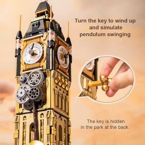 BRICKKK Big Ben Steampunk Clock Tower Building Kit