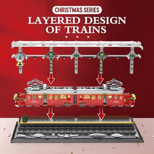 Zylegen Christmas Train Building Kit 2833 Pcs