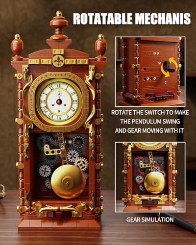 TYCOLE Vintage Pendulum Clock Building Set