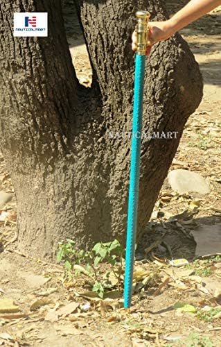 Nautical Collectible Brass Telescope Walking Stick Foldable Cane