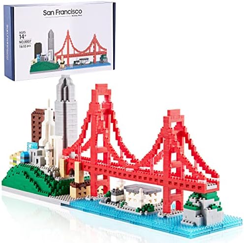 Dolblock Micro Building Blocks Golden Gate Bridge Set 1610 Pieces