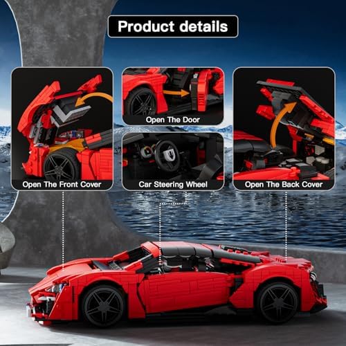 Mould King 10117 MOC Sports Car 1311 Pieces
