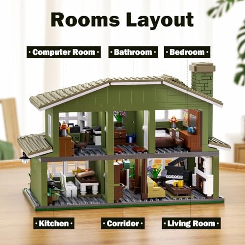 Modern House Building Set for Fans and Adults 1176 PCS