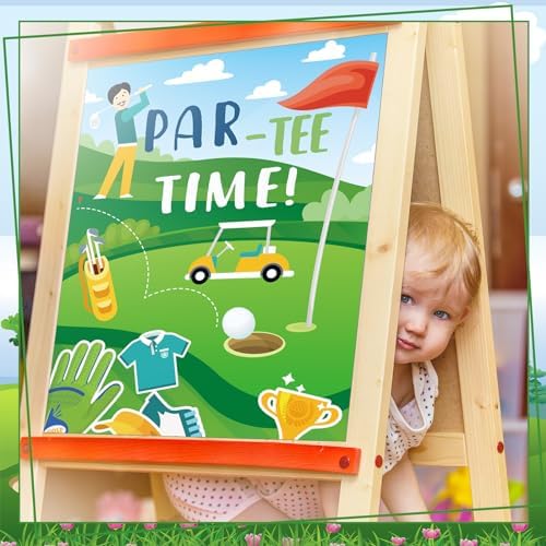 Cholemy 38 Pcs Golf Party Game Stickers Blindfold Set