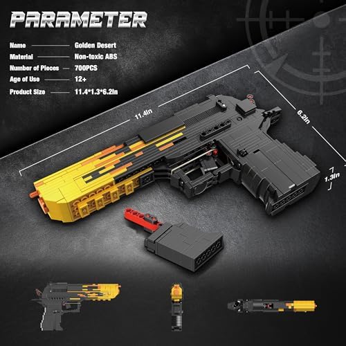 Fluorspar Blaster Building Block Gun for Adults 11 Scale