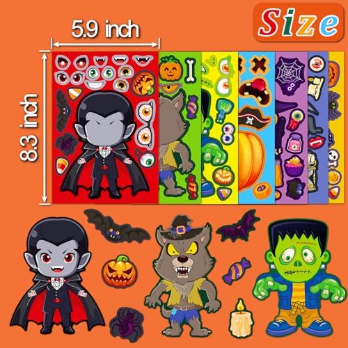 Halloween Stickers for Kids DIY Party Favors