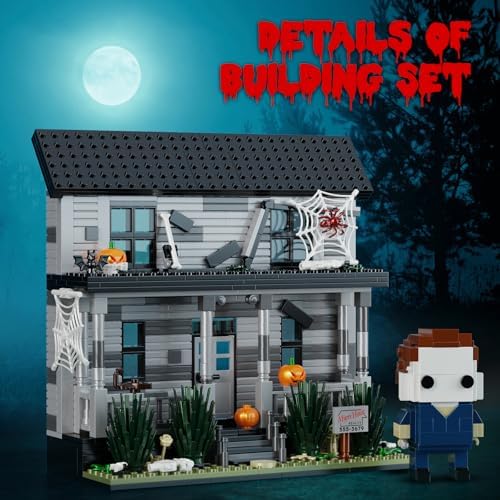Horror Movie Halloween Figure House Building Blocks Kit 586 Pieces