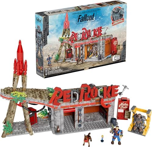 Fallout 4 Red Rocket Truck Stop Building Set with 824 Pieces
