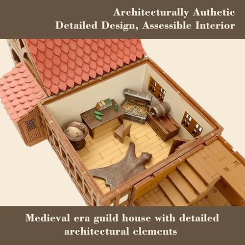 Guild Hall - DIY Wooden House Building Kit for Teens and Adults