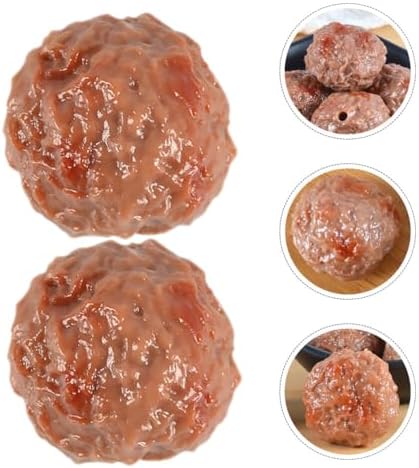 Abaodam Artificial Beef Meatballs 6pcs Home Decoration Props