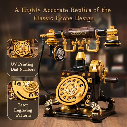 Retro Phone Building Blocks Set for Adults