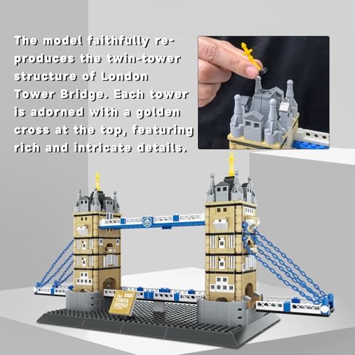 London Twin Tower Bridge Building Blocks Set 969 Pieces