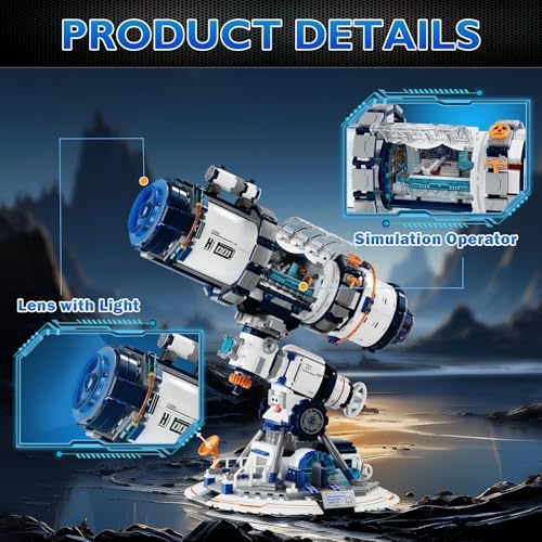 NUTCRACKER Space Telescope Building Set for Adults