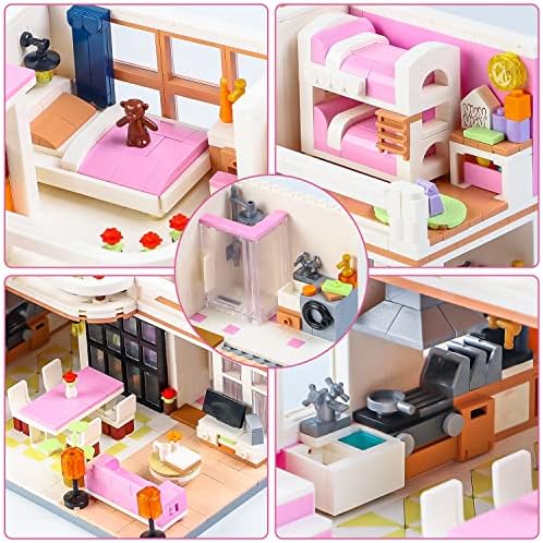 PinkBee Friends Duplex Apartment Building Set 1221 PCS