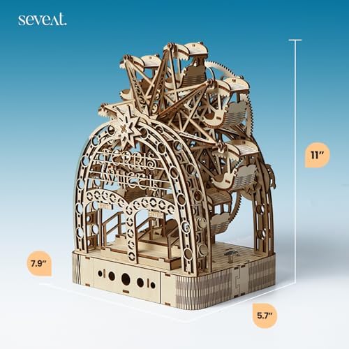 Seveat Mechanical 3D Wooden Ferris Wheel Puzzle