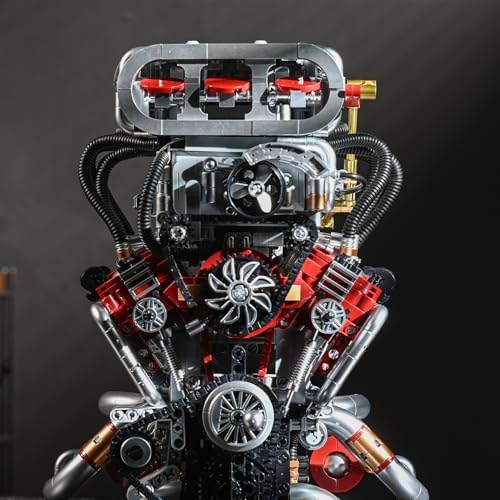 UNCLE BRICK V8 Engine Building Block Set 2347PCS Collectible