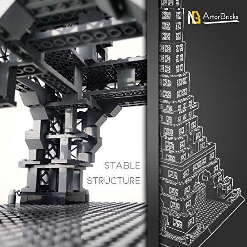 ArtorBricks Eiffel Tower Building Set 976 Pieces