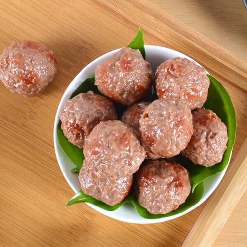 Abaodam Artificial Beef Meatballs 6pcs Home Decoration Props