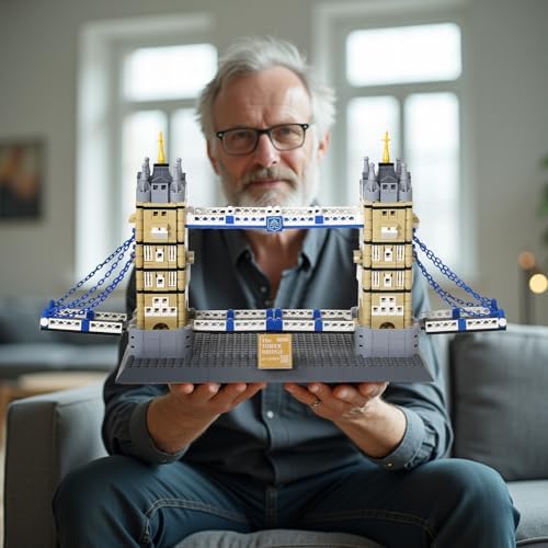 London Twin Tower Bridge Building Blocks Set 969 Pieces
