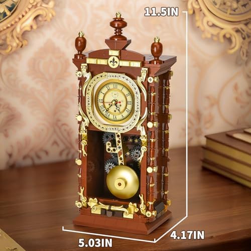 Retro Clock Building Set for Adults 751 Pieces