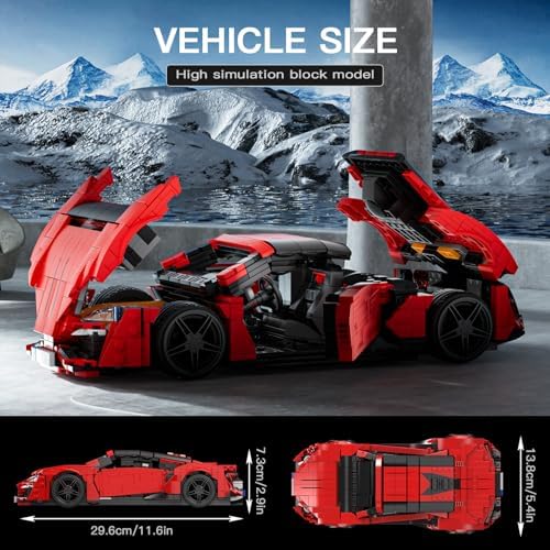 Mould King 10117 MOC Sports Car 1311 Pieces
