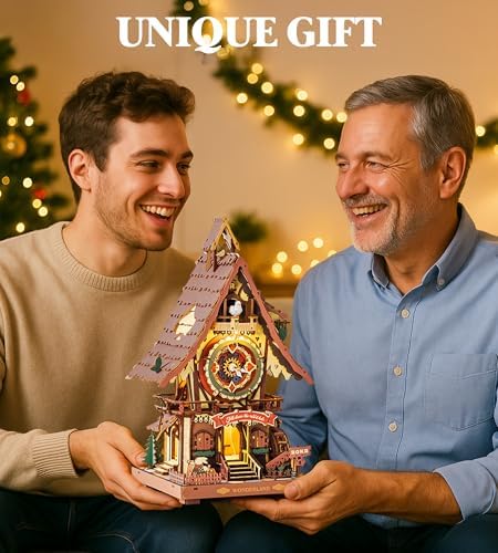 ROKR Cuckoo Clock 3D Wooden Puzzle Kit