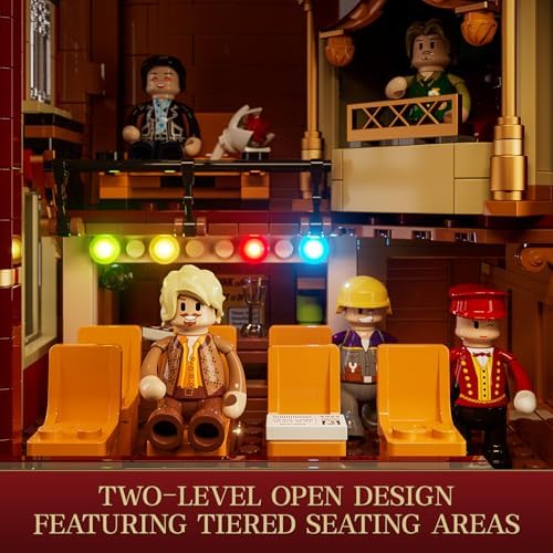 FUNWHOLE Theatre Balcony Lighting Building Bricks Set