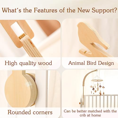 EERKEOD Crib Mobile Arm Holder for Baby Decor