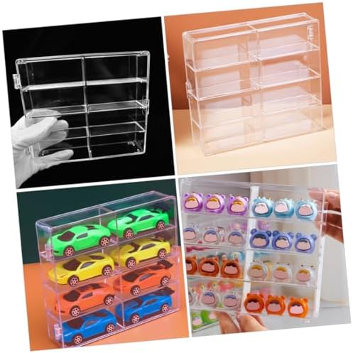 Homoyoyo 2pcs Compartment Display Case for Cars and Collectibles