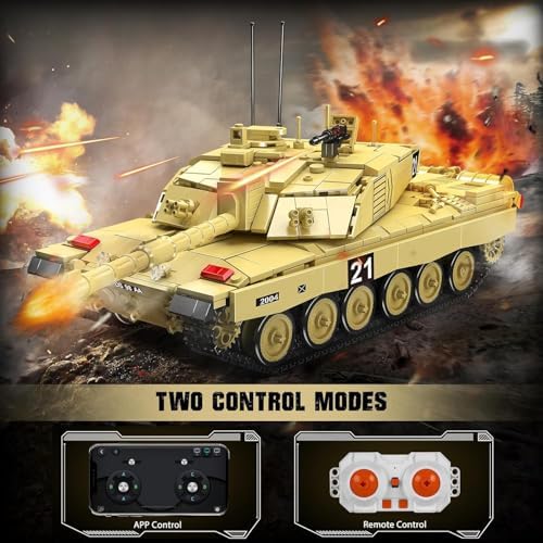 Mould King Challenger-2 Tank Building Kit 1129 Pieces with Remote Control