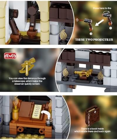 dOvOb Medieval Watchtower Building Blocks Set - 1326PCS