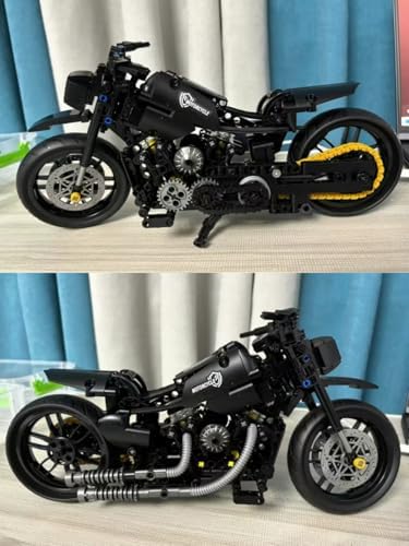 Yunigzmy Motorcycle Building Blocks Kit 586Pcs