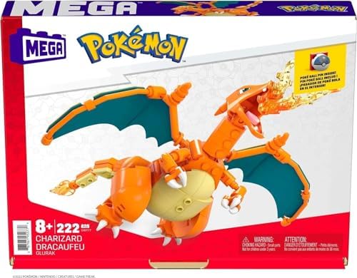 Mega Brands Pokmon Charizard Building Set 4 Inches Tall