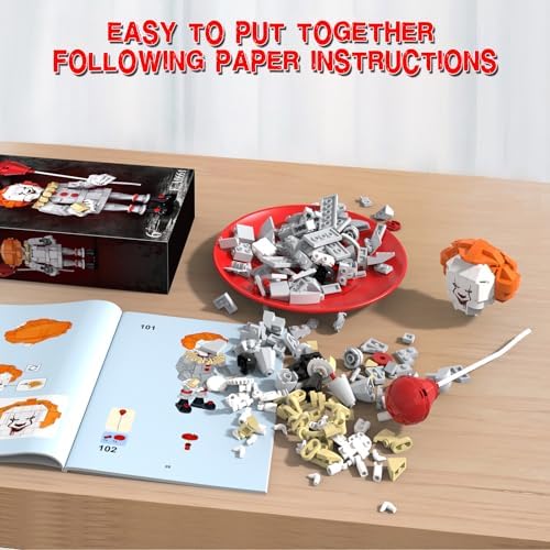 Pennywise Clown Building Set 299Pcs Creative Horror Movie Figure Kit