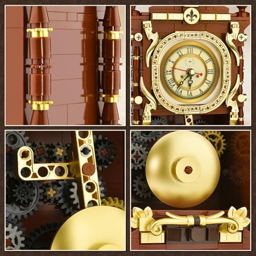 Retro Clock Building Set for Adults 751 Pieces