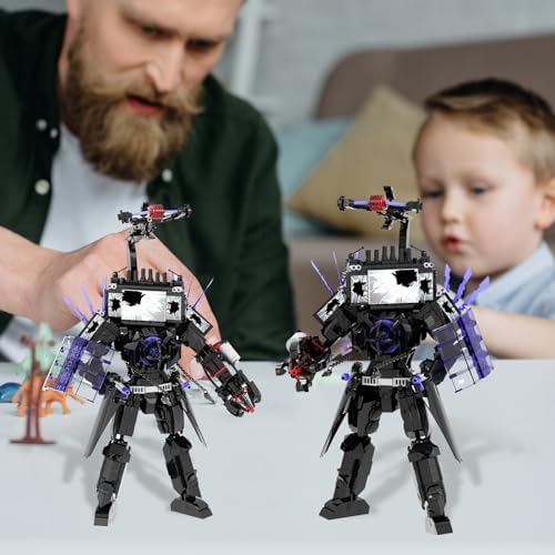 Bentex Toilet Upgraded Damaged TV Man Building Block Set 703pcs