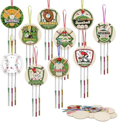 Fennoral 9 Pack Ball Wind Chime DIY Kit for Kids