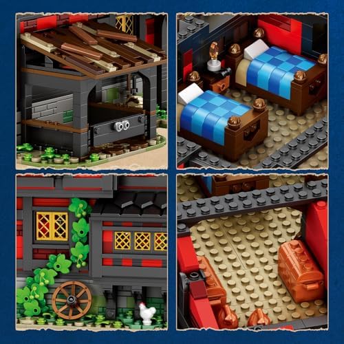 Medieval Crusader Inn Building Block Set for Adults