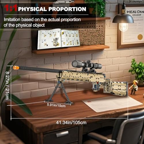 CASEIER M24 Building Blocks Gun Set 1380 PCS