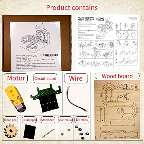 Music Park 3D Wooden Marble Run Puzzle Adult Educational Toy
