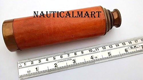 15 Inch Brass Pullout Telescope Antique Look Nautical