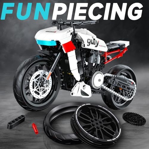 18 Adventure Touring Motorcycle Building Set for Adults