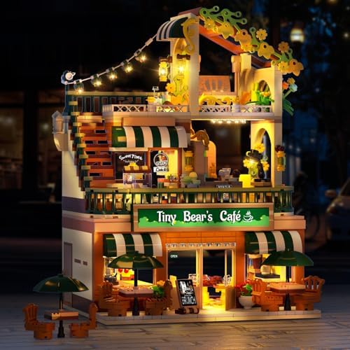 Insoon City Coffee House Building Set with Light