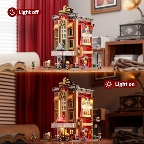 FUNWHOLE Theatre Balcony Lighting Building Bricks Set
