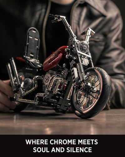 Nifeliz Chopper Motorcycle Building Set for Adults