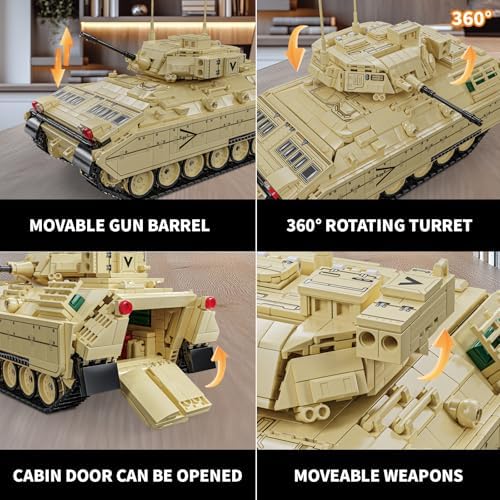 Brihappen M2 Tanks Building Set 1862 Pieces