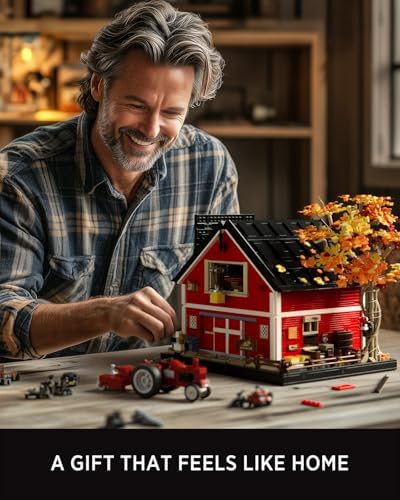 Nifeliz Red Barn Building Set for Adults