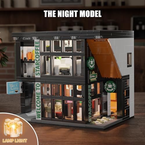 TYCOLE Coffee Shop Building Set with Lights 581PCS
